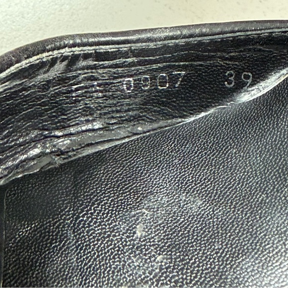 Christian Dior Diorissimo Pattern Black Leather Pumps - Picture 11 of 11